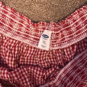 Old Navy Dresses - Plus Size Gingham Red and White Midi Dress Old Navy Dresses - Plus Size Gingham Red and White Midi Dress